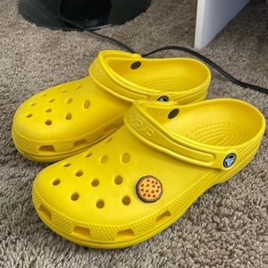 Yellow crocs (does not come with pizza jibbit)
